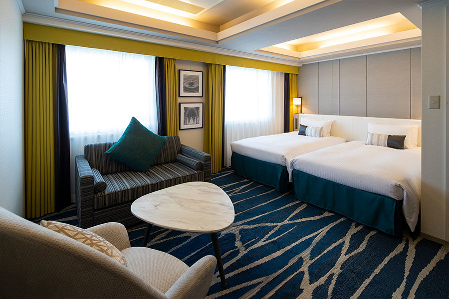 新横浜グレイスホテル　ワンランク上の広々とした客室で優雅なひと時をお過ごしいただける「デラックスツイン」ルーム