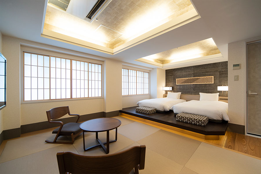 新横浜グレイスホテル　畳を敷いた和のスペースと高級感溢れる洋室を組み合わせた「和洋室」