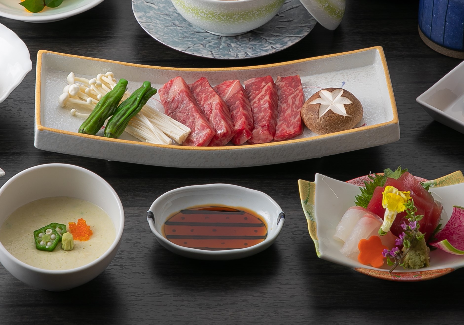 日本料理ぎん　土日祝限定お薦めランチ　和牛ステーキ懐石　玉響（たまゆら）